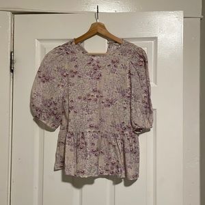 H&M blouse, size small, floral print.